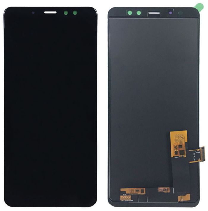 УЦЕНКА! Дисплей Samsung A8 Plus A730F (2018) Black OLED / Скол - AMS604NL01 MAIN REV3.4 TSP REV4.2