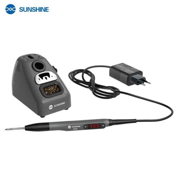 Паяльник SUNSHINE S245 портативний / цифрове регулювання / підставка / 100-450 ° C / 110 Вт
