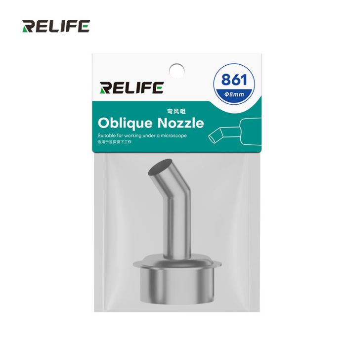 Насадка для термофена Relife 861, 45°, 8 мм. QUICK 861/856AE/712/713/TR1300/TR1