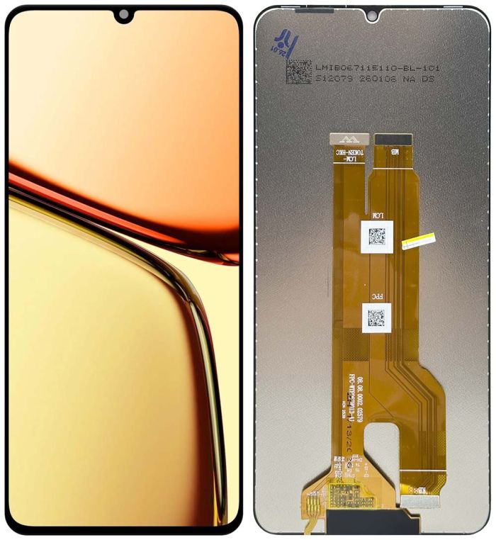 Дисплей + сенсор Realme Note 60 / Note 60x Black - p/n: LMIBH067115110-FPC-102