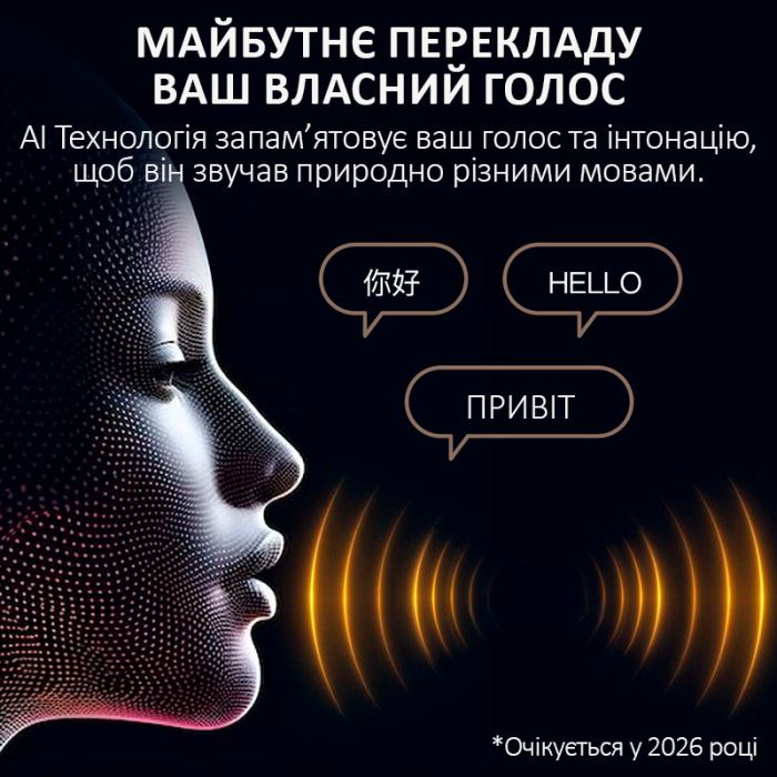 Наушники переводчик Timekettle W4, AI двусторонний синхронный перевод, 52 языка, офлайн, онлайн Gold