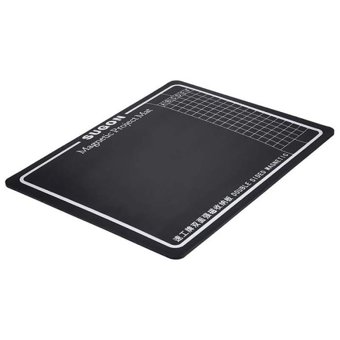 Коврик, мат магнитный Sugon двусторонний, для раскладки запчастей и ремонта техники 150x115 мм