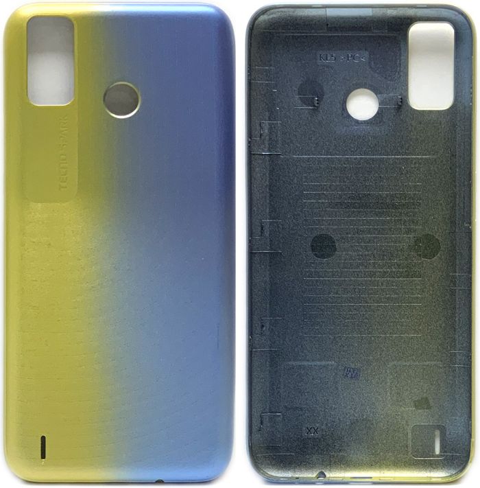 Задня кришка для TECNO Spark 6 Go (KE5) Yellow/Blue