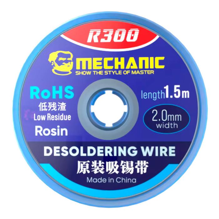 Обплетення для зняття припою Mechanic R300 / довжина 1.5 м / ширина 2.0 мм