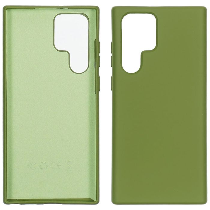 Чехол Full Nano Silicone Case для Samsung S22 ULTRA 2022 цвет 22 темно-зеленый
