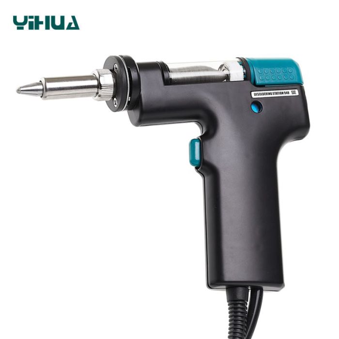 Паяльная станция 2 в 1 YIHUA 948D-III / паяльник + вакуумный оловоотсос / 200-480°C / 110 Вт