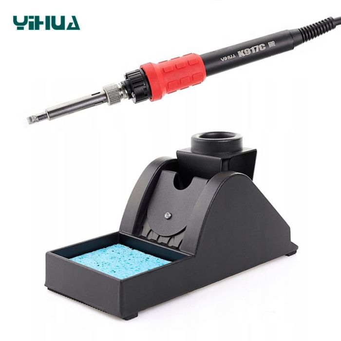 Паяльная станция 2 в 1 YIHUA 948D-III / паяльник + вакуумный оловоотсос / 200-480°C / 110 Вт