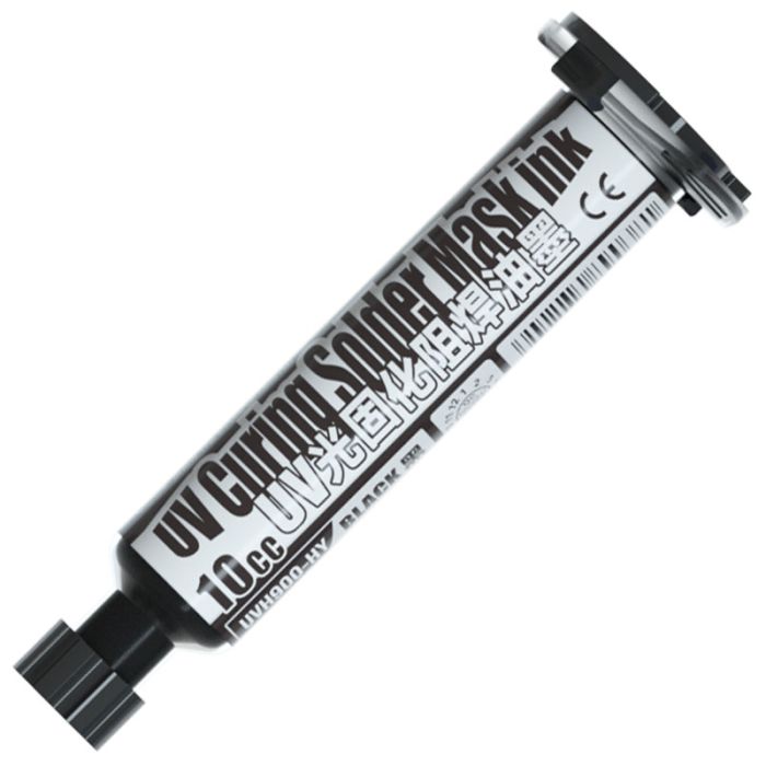 Ультрафіолетовий лак Mechanic UVH900-HY маска для паяння, ремонту плат / 10CC / чорний