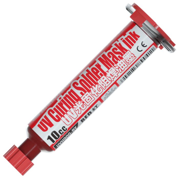 Ультрафіолетовий лак Mechanic UVH900-RY маска для паяння, ремонту плат / 10CC / червоний