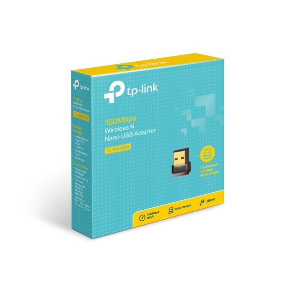 Мережевий адаптер Wi-Fi TP-Link TL-WN725N ультракомпактний 150 Мбіт/с