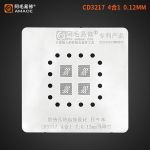 Трафарет BGA Amaoe MACBOOK CD3217 / 4 микросхемы (0.12mm)