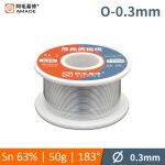 Припой, олово для пайки Amaoe 0.3 mm (Sn63/Pb37/183C/50g)