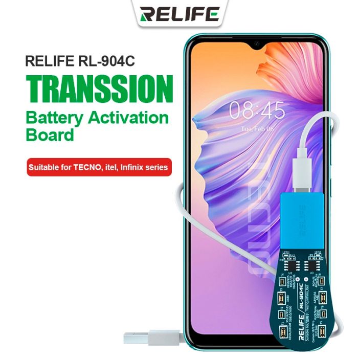 Активатор акумуляторів Relife RL-904C / плата активації АКБ / для Tecno / Itel / Infinix