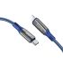 USB кабель Hoco S51 Type-C - Lightning 3A 20W PD 1.2m синій