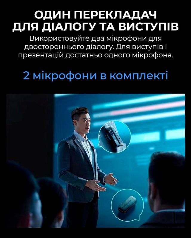 Голосовой переводчик iFLYTEK Dual Screen 2.0 / 85 языков онлайн, 18 офлайн / перевод звонков