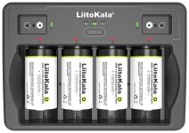 Зарядное устройство Liitokala Lii-D4 / 4+2 канала / для аккумуляторов AA, AAA, 18650, 26650, 32700, Крона