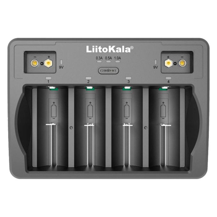 Зарядное устройство Liitokala Lii-D4 / 4+2 канала / для аккумуляторов AA, AAA, 18650, 26650, 32700, Крона
