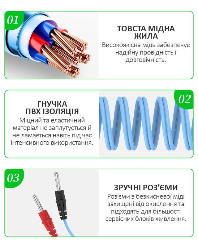 Кабелі для блоків живлення RELIFE XA4 Pro / роз'єми для плат iPhone 8 - 16 Pro Max