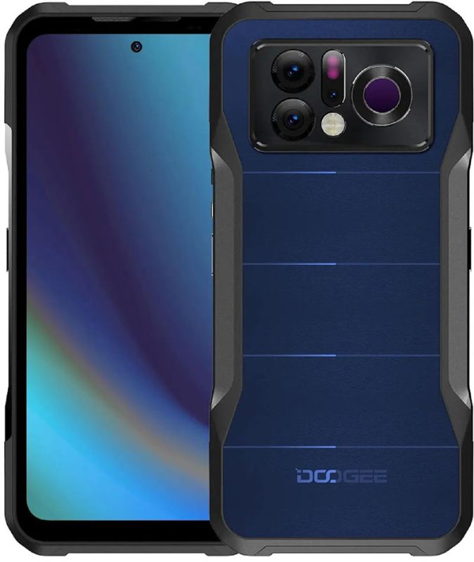 Смартфон Doogee V20 Pro 5G / 6.43'' Amoled / Тепловізор / 12 + 256Gb / 64 + 16Mp / 6000 мАч / Blue