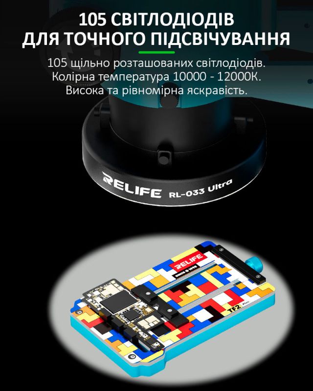 Підсвітка для мікроскопа RELIFE RL-033 Ultra світлодіодна / USB 5В / 102 діоди