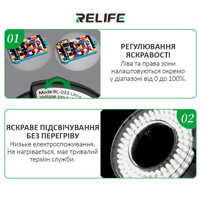 Підсвітка для мікроскопа RELIFE RL-033 Ultra світлодіодна / USB 5В / 102 діоди