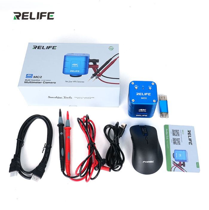 Цифрова камера для мікроскопа RELIFE MC2 4K HD з Мультиметром / Сенсор Sony / HDMI Type-C