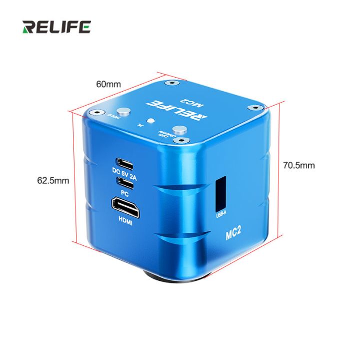 Цифрова камера для мікроскопа RELIFE MC2 4K HD з Мультиметром / Сенсор Sony / HDMI Type-C