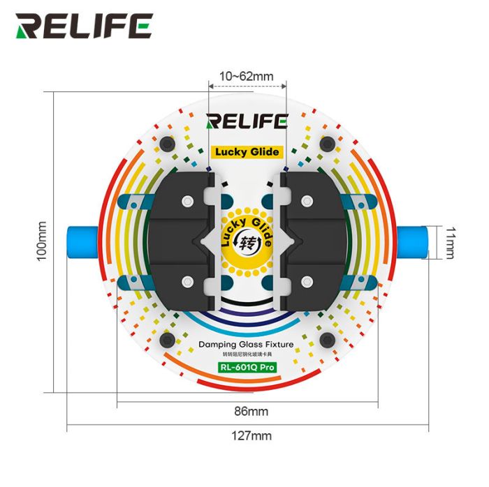 Тримач термостійкий RELIFE RL-601Q Pro для ремонту плат, мікросхем, BGA, поворотний 360°
