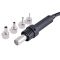 Паяльная станция 2 в 1 WEP 852D+SE pump / термофен + паяльник / компрессор / 4 насадки / 650 Вт
