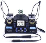 Паяльная станция 2 в 1 WEP 982D-II / 2 паяльника C210 + C245 / 3+3 канала памяти / 90-450°C / 160 Вт