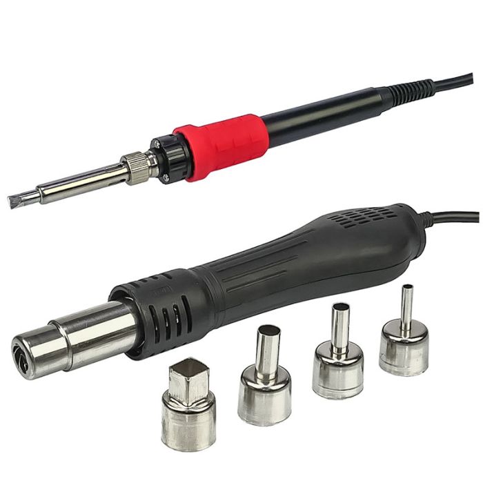 Паяльна станція 3 в 1 WEP 853AAA-I / фен / паяльник / сепаратор / LED дисплей / USB / 1180 Вт