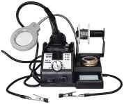 Паяльная станция WEP 926LED IV / 90-480°C / 3 канала памяти / держатель, лупа, подсветка / 130 Вт