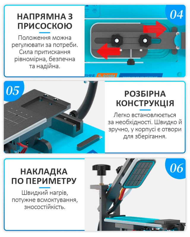 Сепаратор Sunshine S-918M для ремонта смартфонов / снятие рамки / разделение дисплея / 0-140°C / 600Вт