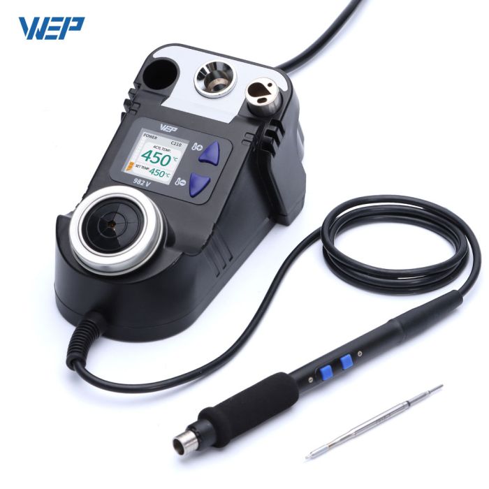 Паяльна станція WEP 982 V / прецизійний паяльник C210 / 90-450°C / 40 Вт Black