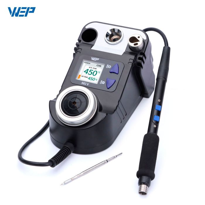 Паяльна станція WEP 982 V / прецизійний паяльник C245 / 90-450°C / 60 Вт Black