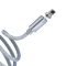 USB кабель магнітний Hoco U40A 1m Lightning сірий