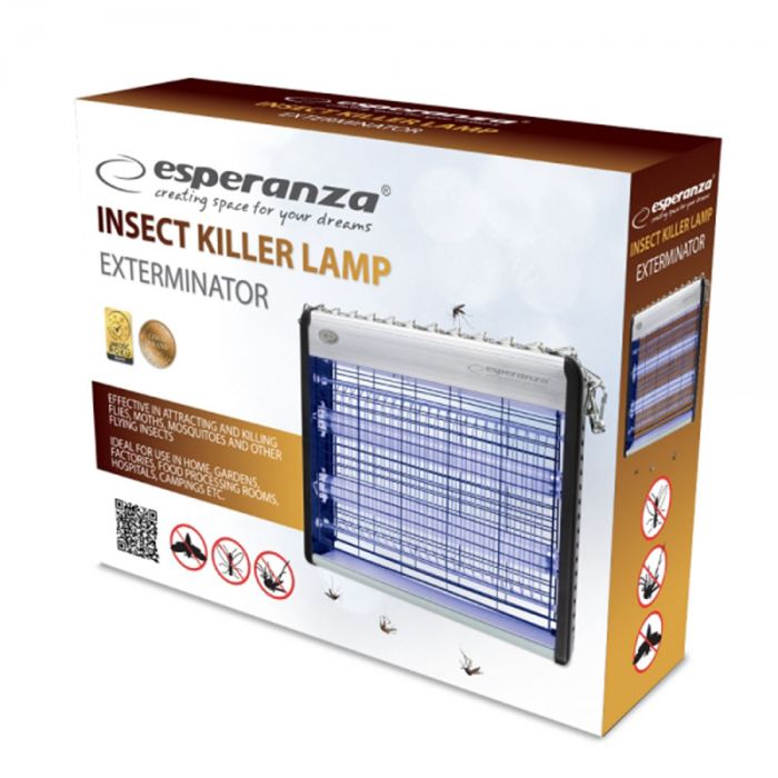 УФ Лампа пастка для комах Esperanza EHQ003 EXTERMINATOR 12 Вт