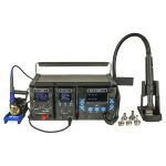 Ремонтный комплекс WEP WS-IV / 3 в 1 / паяльник  90W/ фен 1000W / блок питания 15V 5A / подставка под ноутбук