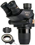 Мікроскоп тринокулярний YCS 71 Ultra / 6.7X-45X / адаптер CTV 0.5X / LED підсвітка / без штатива / Чорний
