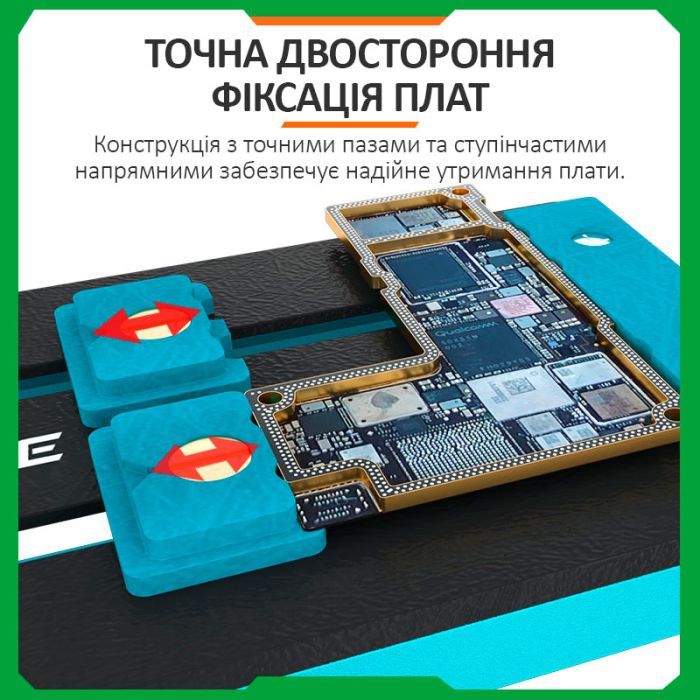 Тримач термостійкий RELIFE RL-601L Mini / фіксатор 360° / для ремонту плат, мікросхем, BGA