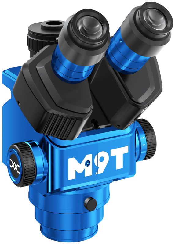 Мікроскоп тринокулярний Sunshine M9T / 6X-45X / адаптер CTV 0.5X / WF10X/25 / без штатива / Blue