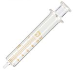 УЦЕНКА! Шприц стеклянный многоразовый (поршень стекло) 10 ml / трещина