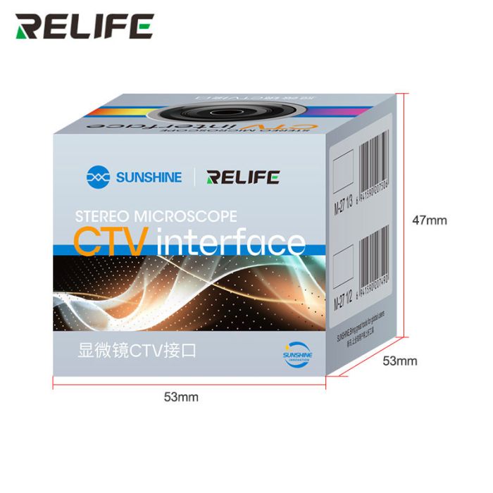 Адаптер CTV, перехідник RELIFE M-28 0.5X для тринокулярних стерео мікроскопів