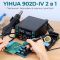 Паяльна станція 2 в 1 YIHUA 902D-IV / термофен + паяльник T12 / 3 канали пам'яті / 775 Вт