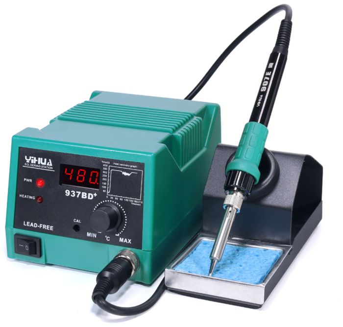 Паяльна станція YIHUA 937BD+ / 120 Вт макс. / 200–480°C / PID-контроль