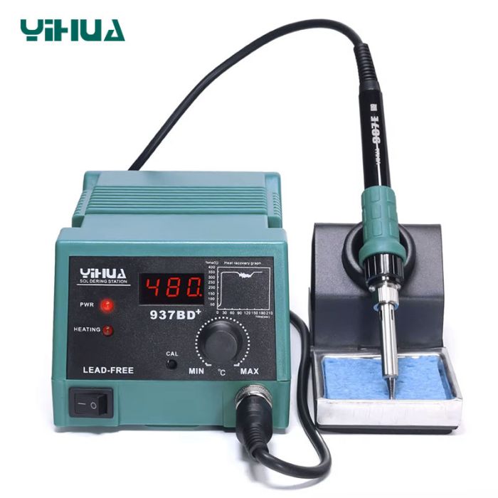 Паяльна станція YIHUA 937BD+ / 120 Вт макс. / 200–480°C / PID-контроль