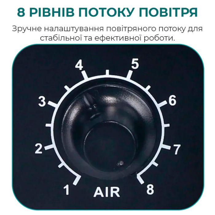 Термоповітряна паяльна станція YIHUA 858D термофен / 100-500°С / 120 л/хв / 3 насадки / 700 Вт
