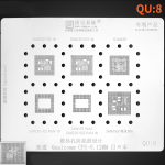 Трафарет BGA Amaoe QU:8 SM8250-102/SM8250-002/SDM439/SM8250-102 RAM/SM8250 RAM (0.12 mm)