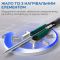 Паяльна станція 2 в 1 WEP 902D-IV / термофен + паяльник T12 / 3 канали пам'яті / 775 Вт