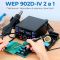 Паяльная станция 2 в 1 WEP 902D-IV / термофен + паяльник T12 / 3 канала памяти / 775 Вт
